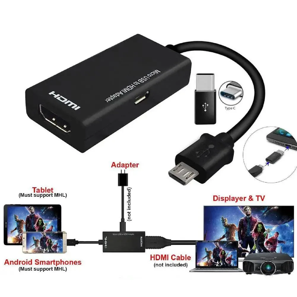 Hetai Tech Hetai Tech Micro USB to USB A Adapter Cable 17cm — product photo