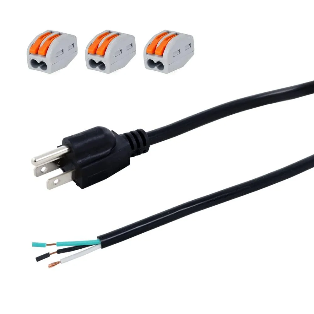  18AWG 6ft straight blade plug 10A 1250W — product photo