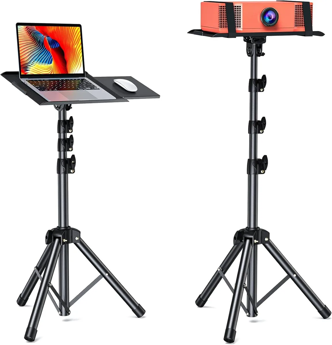 BFKK BFKK Projector Tripod Stand AMPS03 Foldable 25-63 inch with Removable Mouse Tray — product photo