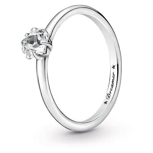 PANDORA PANDORA Celestial Sparkling Star Solitaire Ring sterling silver cubic zirconia — product photo