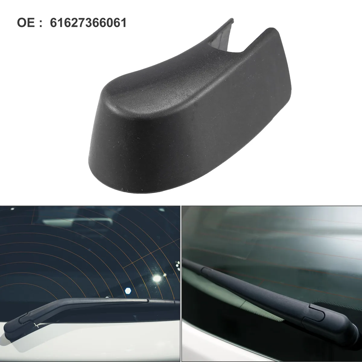 Unique-Bargains Unique-Bargains Rear Wiper Arm Cap Black BMW X1 X2 61627366061 — product photo