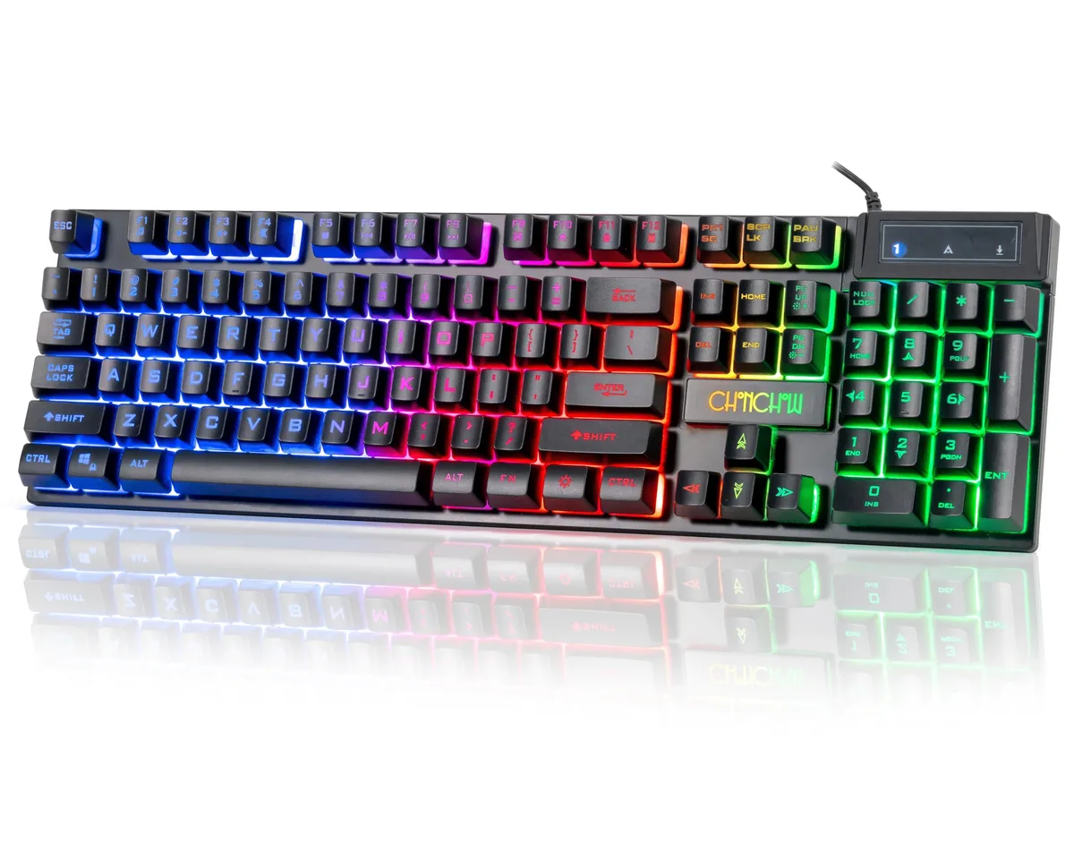  Redragon Wired Gaming Keyboard 104 Keys 25 Anti-Ghosting 12 Multimedia USB — product photo
