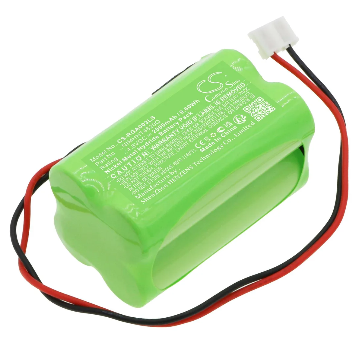 Cameron &amp; Co Cameron &amp; Co DS-CS-RGA003LS 4.8V 2000mAh Ni-MH Green — product photo