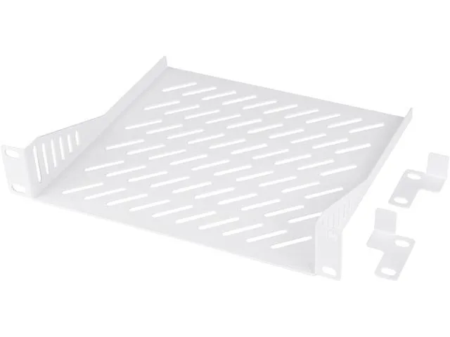 LORDWORLD LORDWORLD 1U Server Rack Shelf 10 inch 7.87" White — product photo