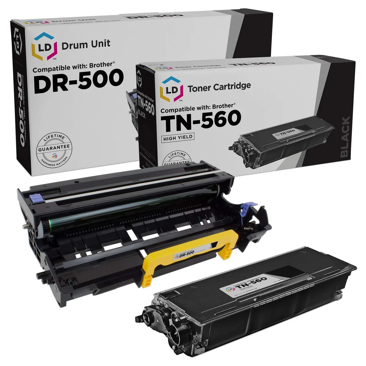LD Products LD Products TN-560 High Yield Toner &amp; DR-500 Drum 2-Pack — product photo