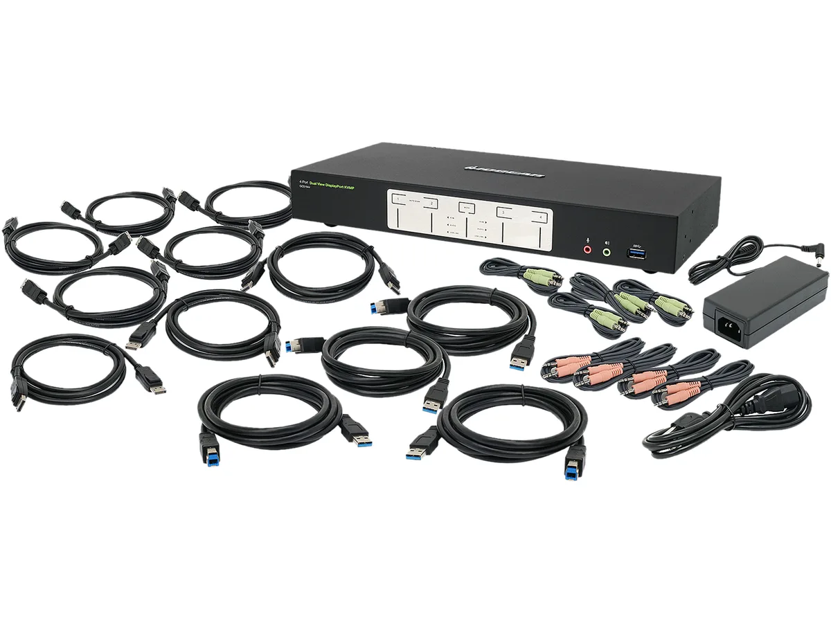 IOGEAR IOGEAR GCS1944 4-Port 4K Dual View DisplayPort KVM Switch — product photo