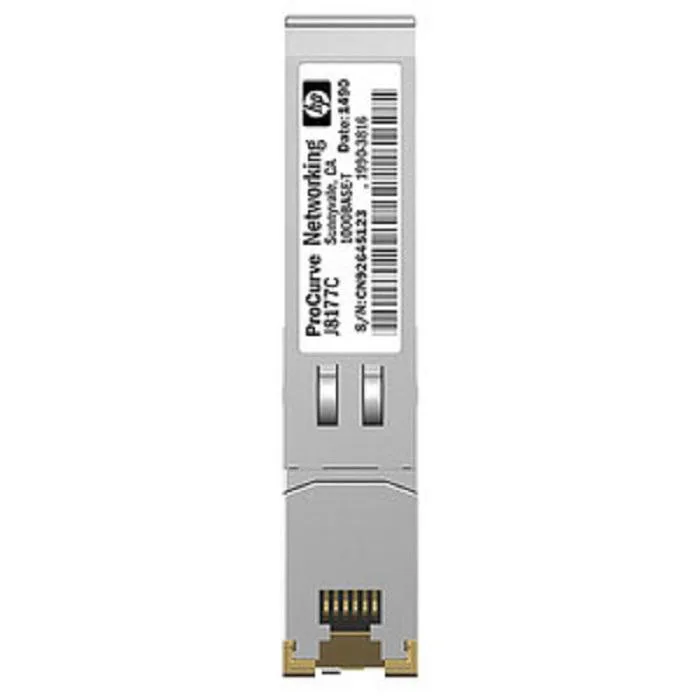 HPE HPE JD089B Gigabit Ethernet SFP Transceiver 1000Base-T RJ-45 — product photo
