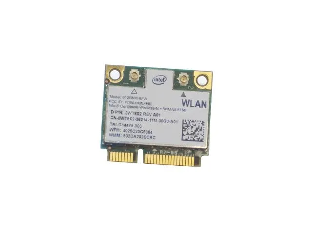 DELL DELL WT8X2 Intel Centrino 6150 Wi-Fi adapter 802.11 b/g/n 270mbps — product photo