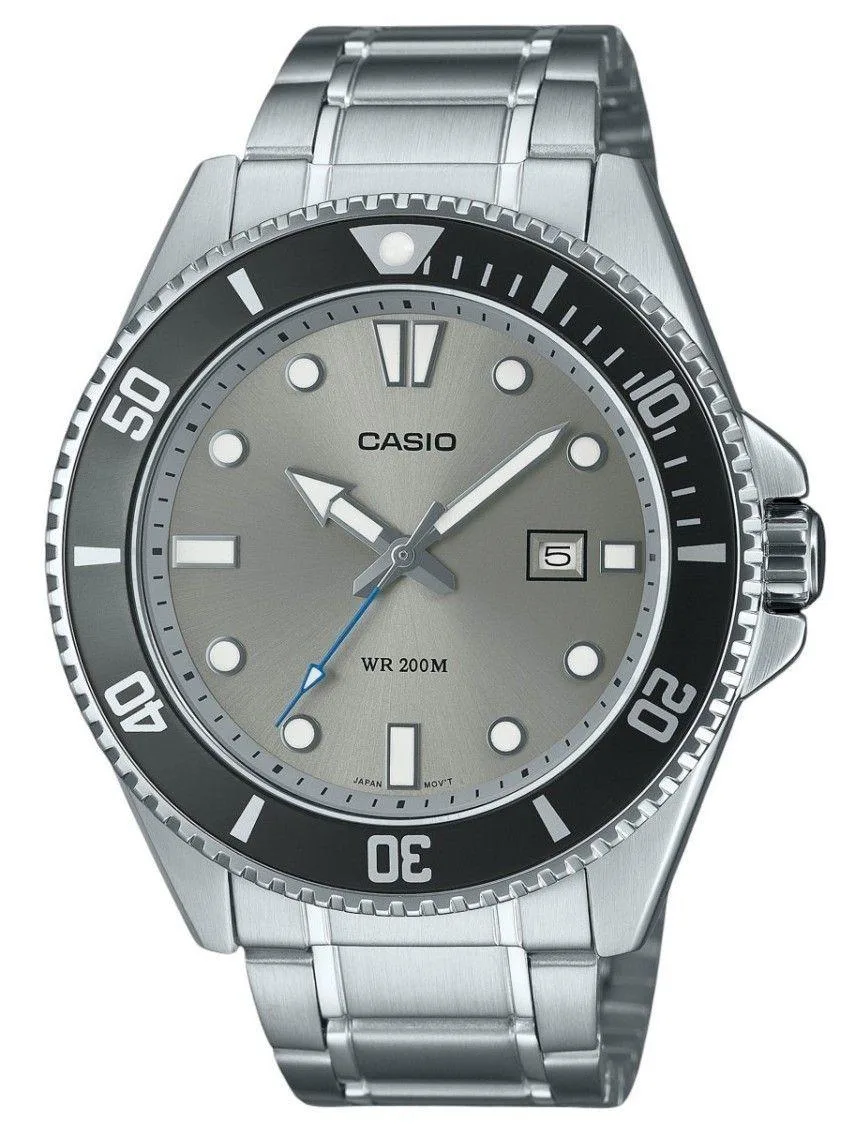 CASIO CASIO MDV-107D-8AV Grey Dial 200M 46.30mm Watch — product photo