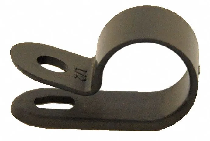 Black nylon cable clamps 5/16 inch diameter pack of 100