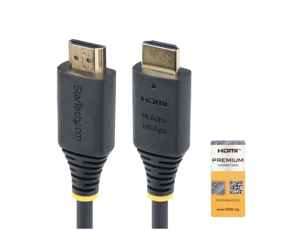 STARTECH STARTECH HDMI2-CABLE-4K60-2M hdmi cable 2m 4k 60hz 18gbps hdr10 arc — product photo