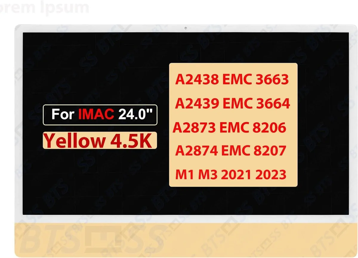 NUOLAISUN NUOLAISUN 24.0" Screen Replacement for iMac A2438 (Yellow) — product photo