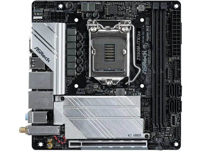 ASRock ASRock Z590M-ITX/AX Intel motherboard — product photo