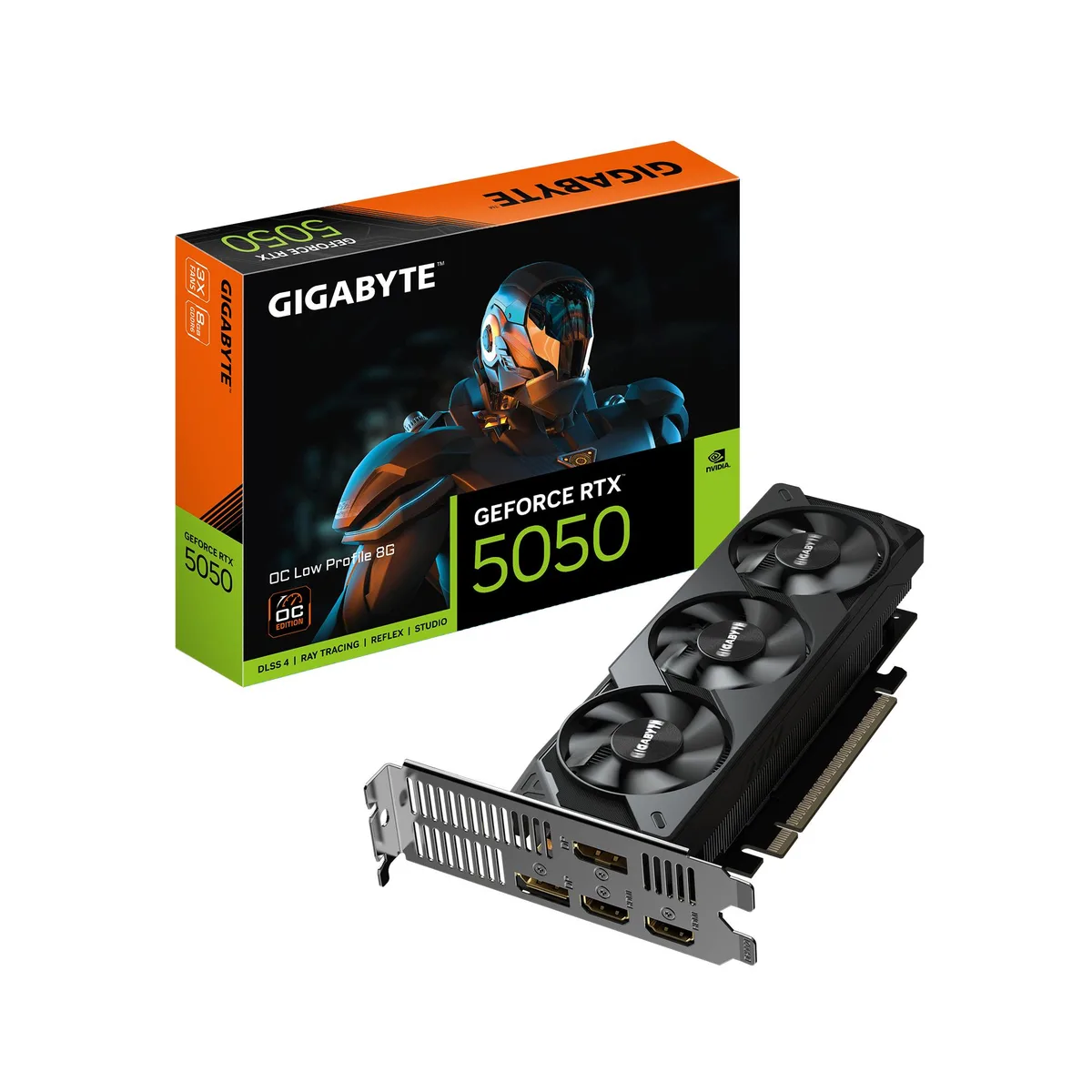 GIGABYTE GIGABYTE GV-N5050OC-8GL GeForce RTX 5050 8GB Low Profile OC graphics card — product photo