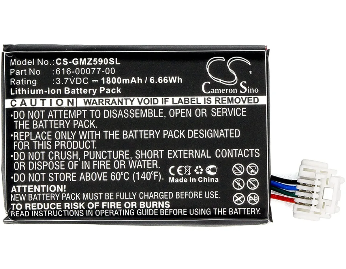  Cameron Sino 1800mAh Battery for Garmin Zumo 590 595 PN 010-12110-003 — product photo