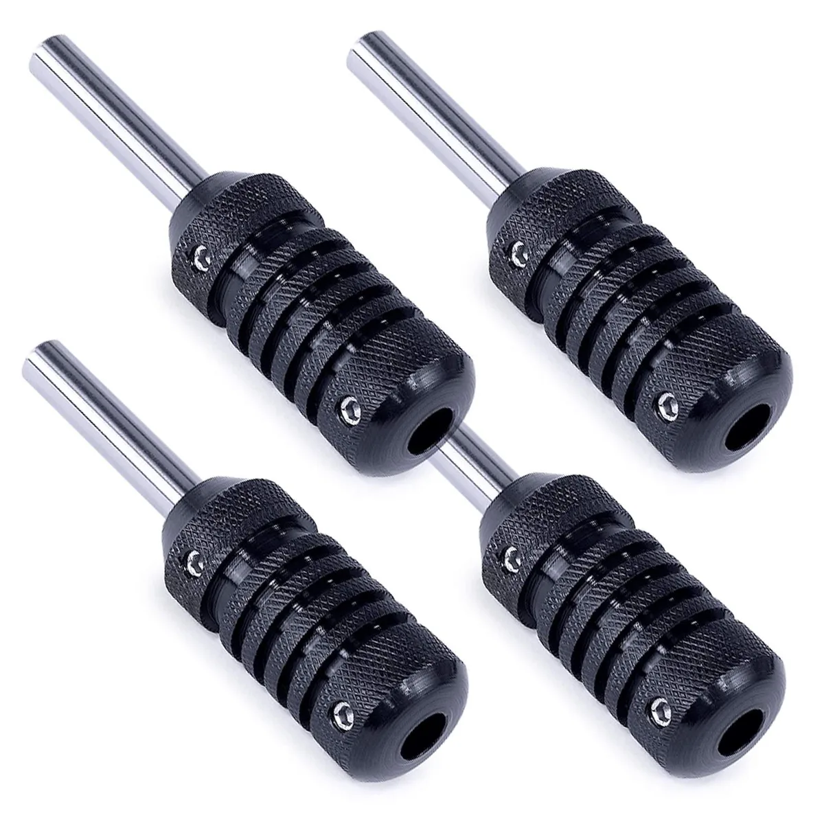 ACE Needles ACE Needles 4 Knurled Tattoo Machine Grips Black beauty - body — product photo