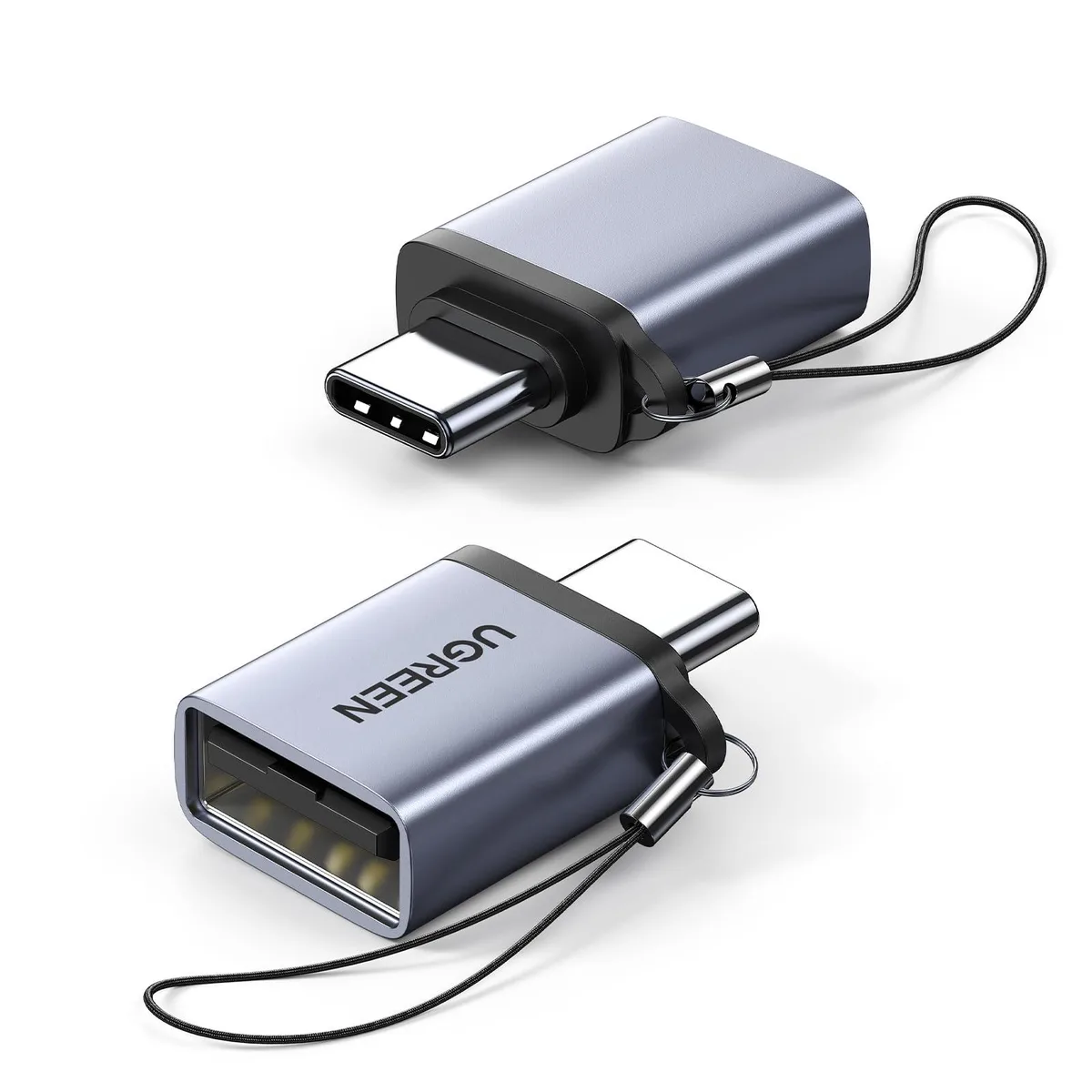  Ugreen 50281P USB-C to USB 3.0 Adapter Grey 2-Pack — product photo