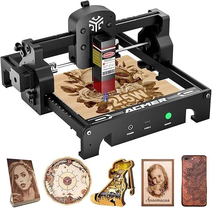 ACMER ACMER S1 3.5W Portable Laser Engraver 130x130mm 1.8kg — product photo