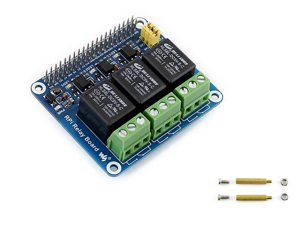 LORDWORLD LORDWORLD 3-Channel Relay Board for Raspberry Pi 40-pin GPIO development board — product photo