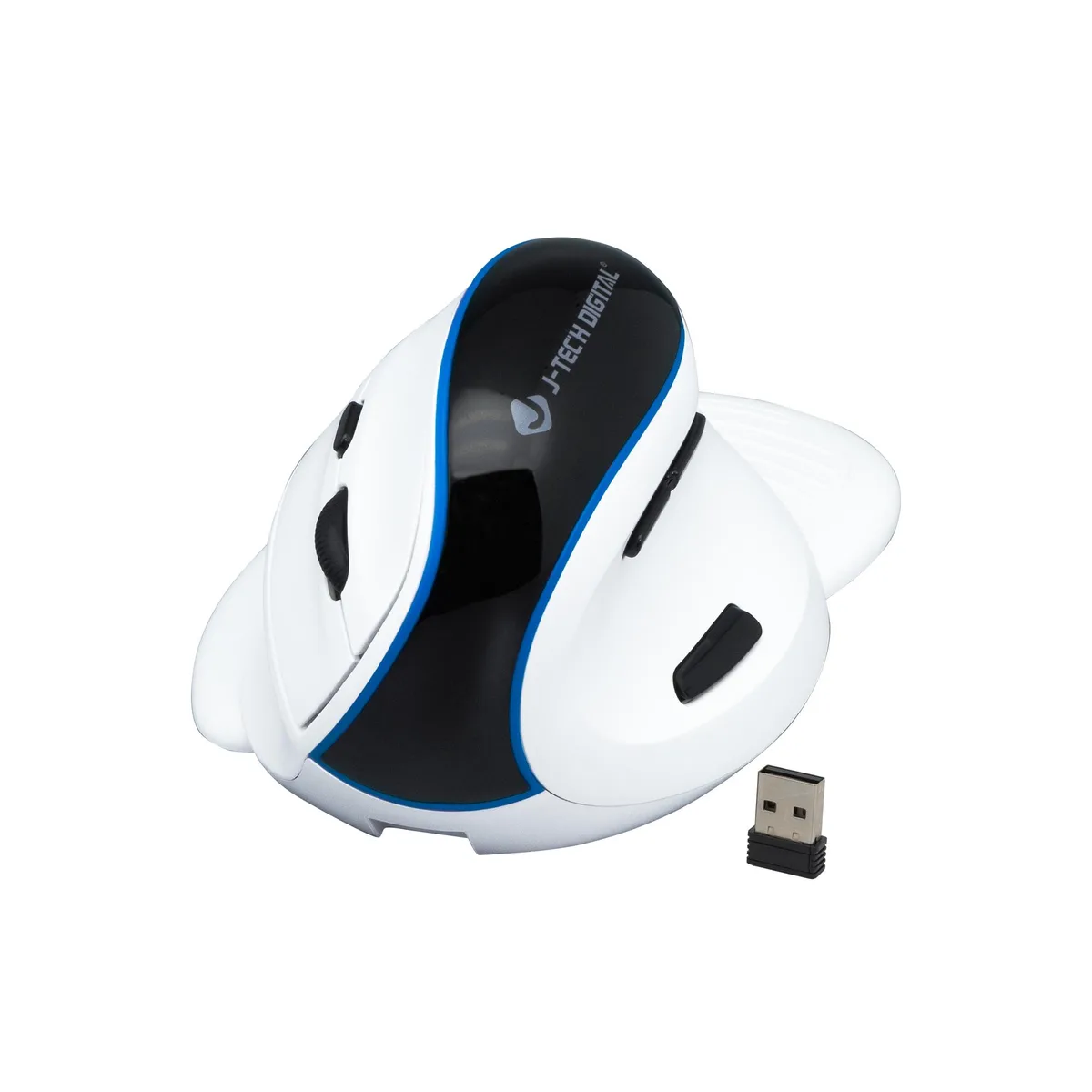 J-Tech Digital Inc. J-Tech Digital V638W Vertical Ergonomic Mouse White — product photo