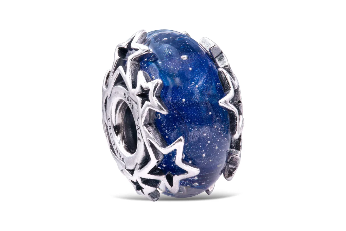 PANDORA PANDORA Galaxy Blue Star Murano Charm Bracelet — product photo