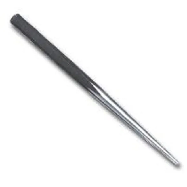 Mayhew 22012 line punch, 10 in steel shaft, 3/16 in tip, 1/2 in hex end