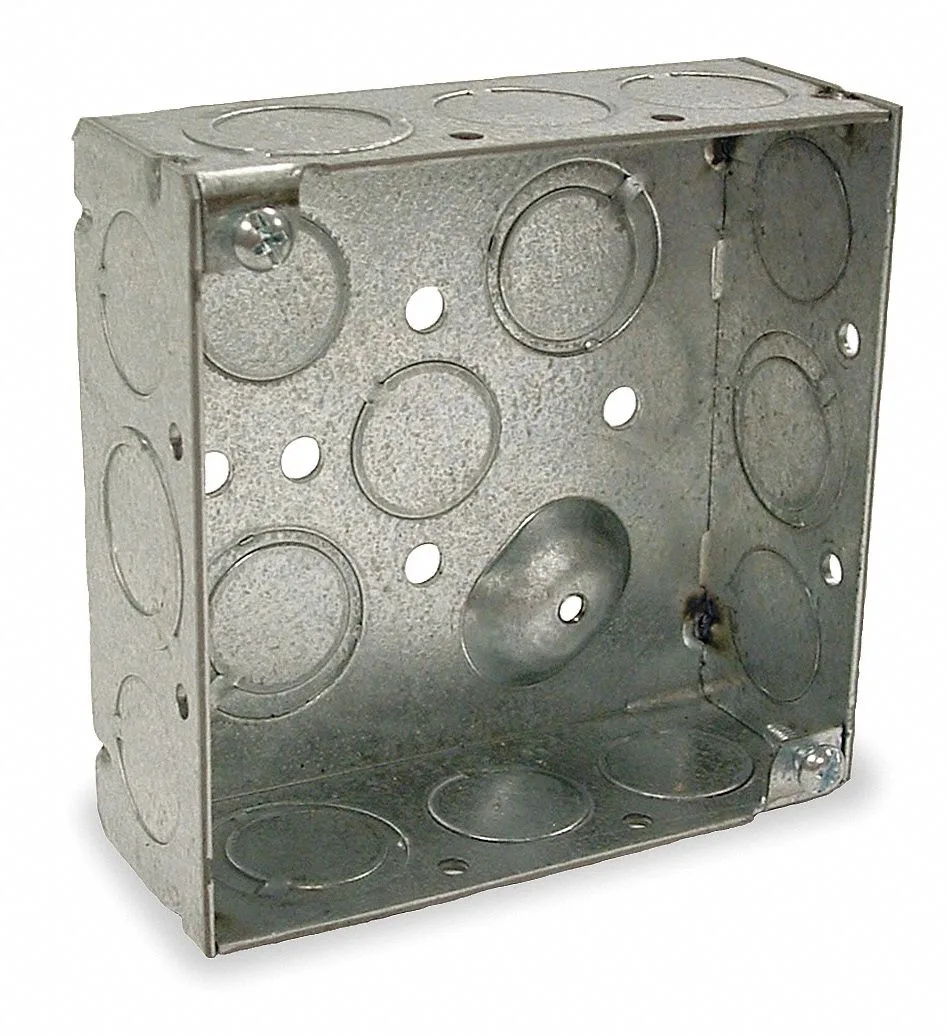 Hubbell Incorporated Hubbell Incorporated RACO 189 Electrical Box Square 2 Gangs Galvanized Zinc 1-1/2 in D 4 in W — product photo