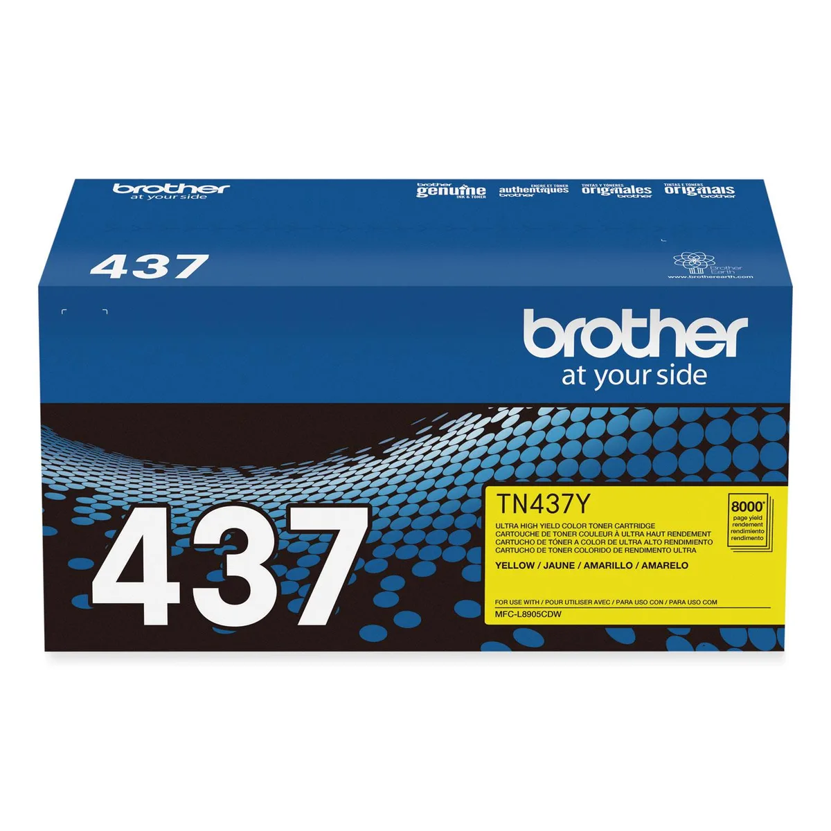 Brother Brother TN437Y Ultra High-Yield Yellow Toner 8000 Pages — product photo