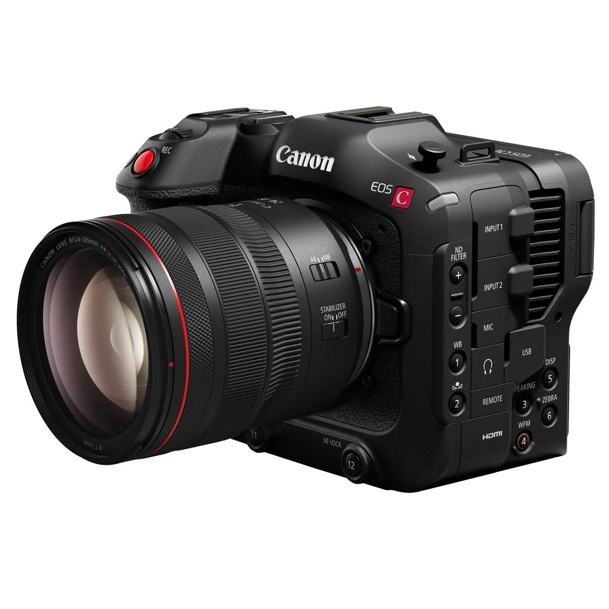 Canon Canon EOS C70 professional camcorder with RF 24-105mm f/4 L IS USM Lens — product photo