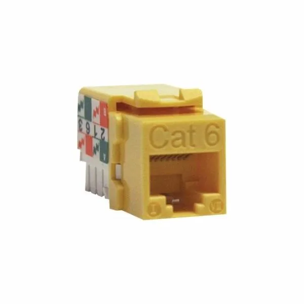 Tripp Lite Tripp Lite N238-001-YW Cat6/Cat5e 110 Punch Down Keystone Jack Yellow — product photo