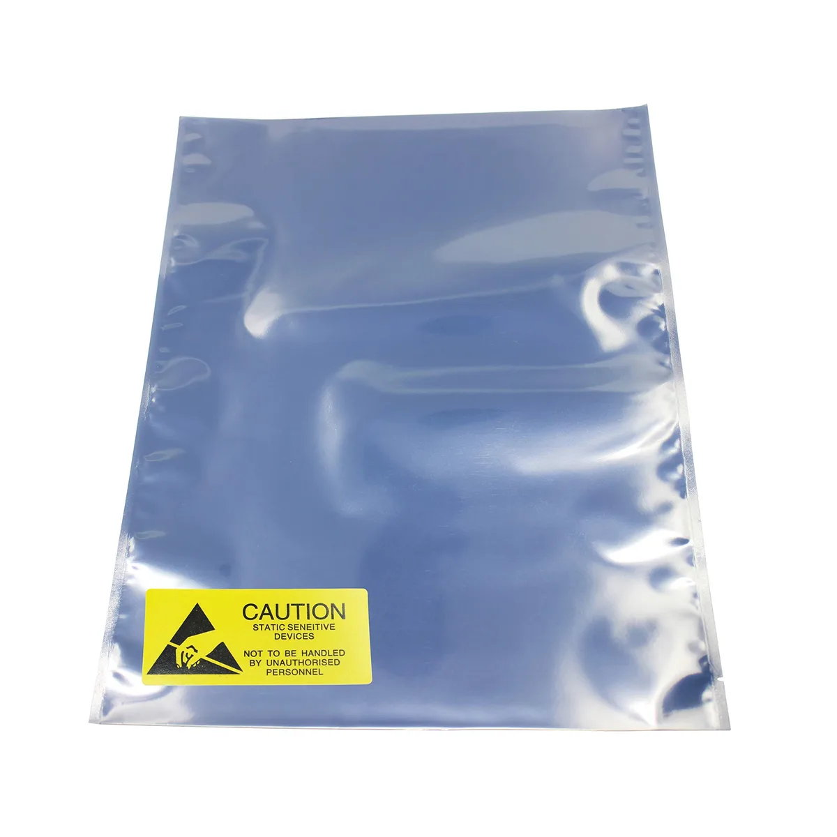 Pack of fifty beige open-top ESD shielding bags 12x16in