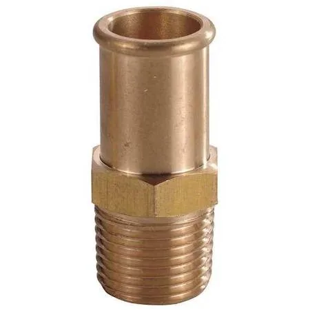 Value Brand Value Brand 6AFH8 Brass Hose Barb 1/2 In x 3/8 In MNPT — product photo