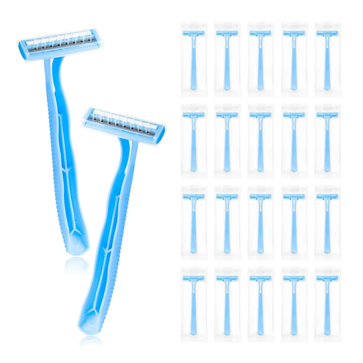 Northwest Disposable Razors 50-Pack Light Blue Double-Edged — product photo