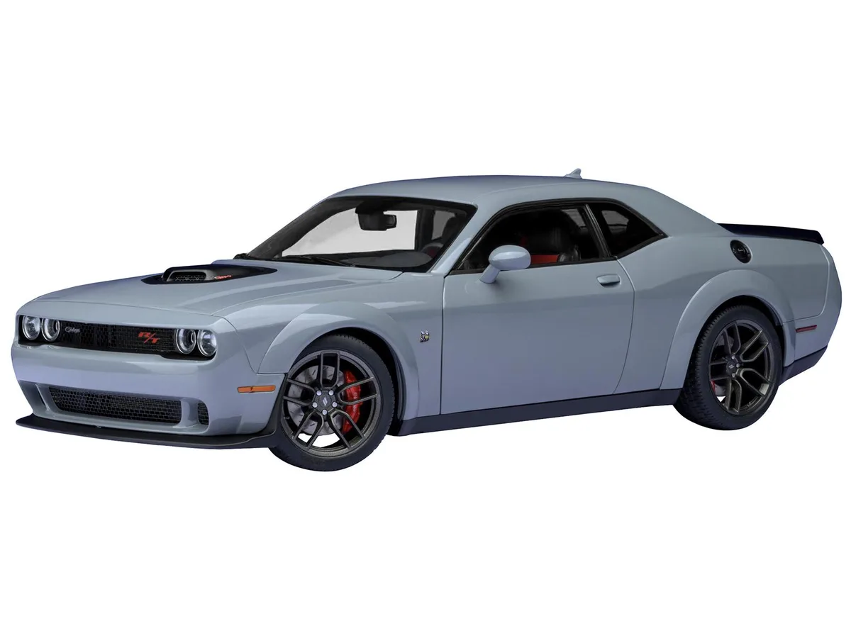 Autoart Autoart 2022 Dodge Challenger R/T Scat Pack Widebody Smoke Show Gray 1/18 hobby collectible — product photo