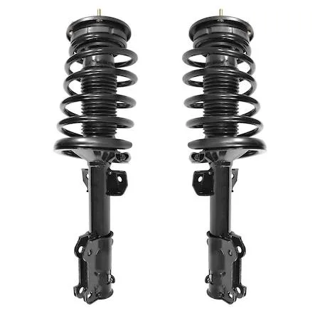 Pair of fully assembled front strut assemblies with coil springs and top mounts for 2005-2010 Ford Mustang