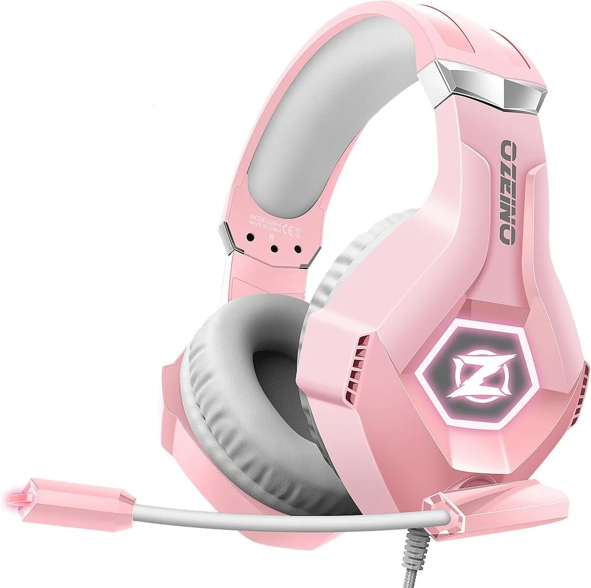 BFKK BFKK Gaming Headset Pink 7.1 Surround 240g 3.5mm — product photo