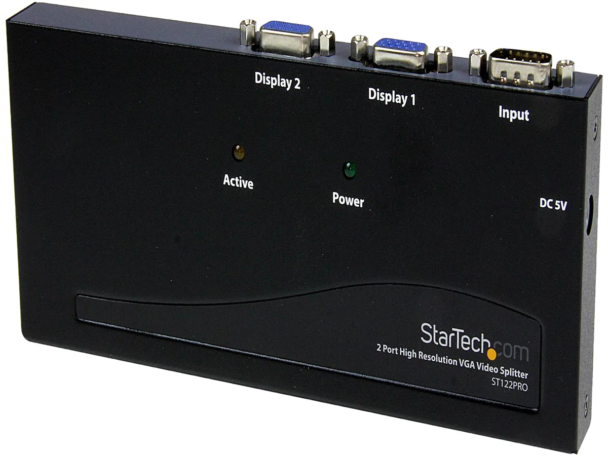 STARTECH STARTECH ST122PRO 2-Port VGA Splitter 350 MHz 2048x1536 @ 80Hz — product photo
