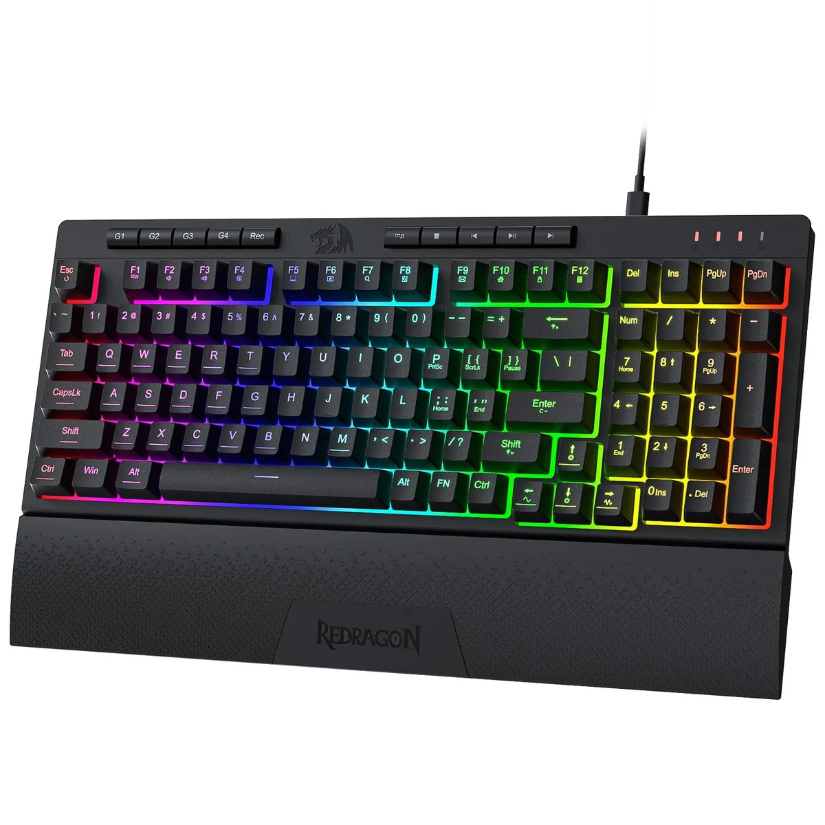  Redragon Shiva 98 K515 98-key wired RGB membrane gaming keyboard — product photo