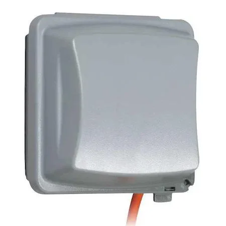 Taymac Taymac MM2410G 2-Gang Vertical Weatherproof Cover Gray — product photo