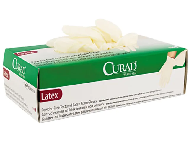 Curad Curad CUR8104 Powder-Free Latex Exam Gloves Small 100 Count — photo du produit