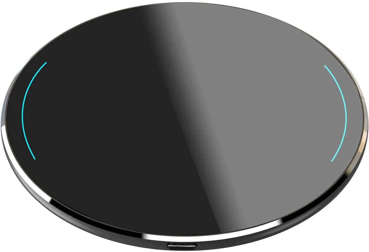 TOZO Store TOZO Store W1 Wireless Charger Ultra Thin Aviation Aluminum CNC Unibody Fast Charging Pad Black — product photo