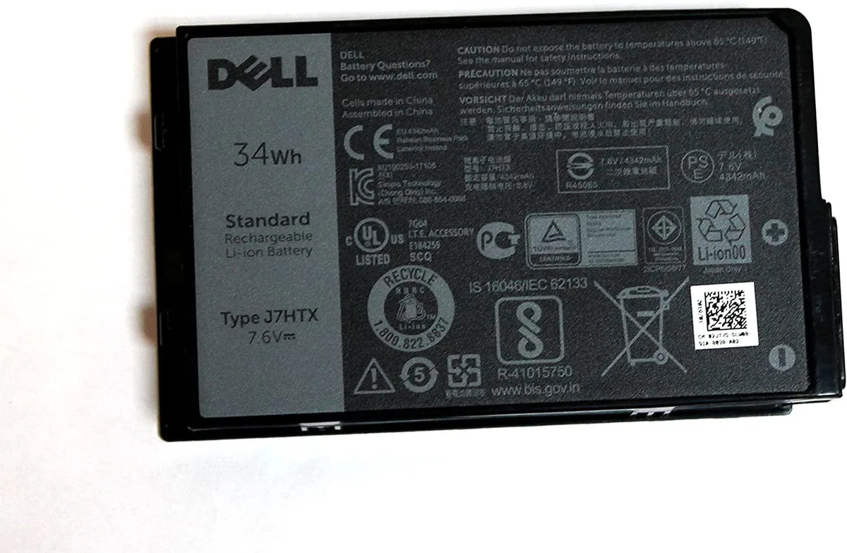 DELL DELL Latitude Rugged Tablet 7202 7212 7220 2-cell 34Wh laptop battery J7HTX — product photo