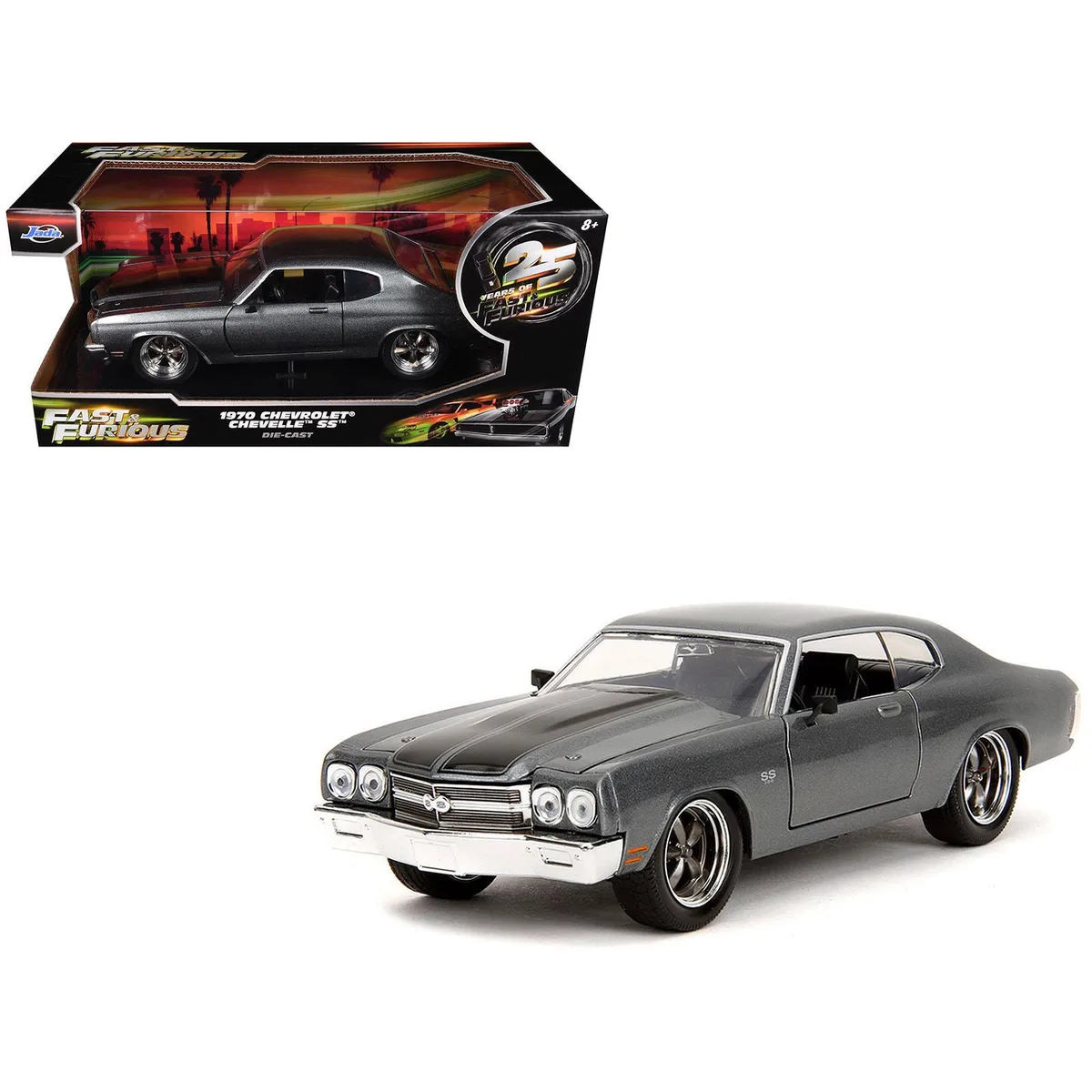 Jada Jada 1970 Chevrolet Chevelle SS Fast &amp; Furious 25th Anniversary 1/24 Diecast Car — product photo