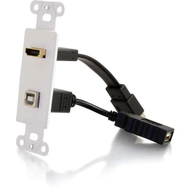 Cables To Go Cables To Go 39702 Decora Wall Plate HDMI USB Video Accessory — product photo