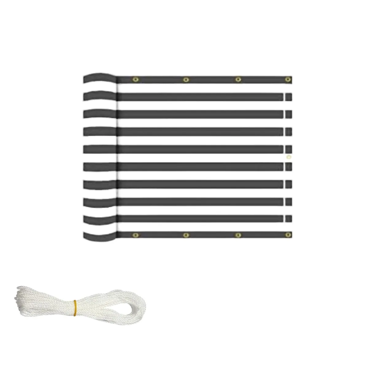 Ideaworks Ideaworks ZB7686BLK Pest Control Screen 15ft x 3ft Black White Stripes — product photo