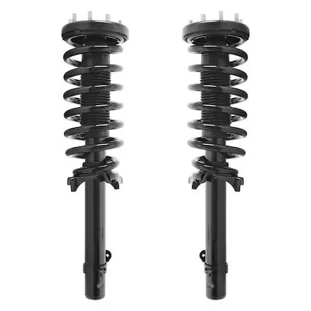 Unity front strut assembly kit, two silver coil-over units with springs and mounts, new condition