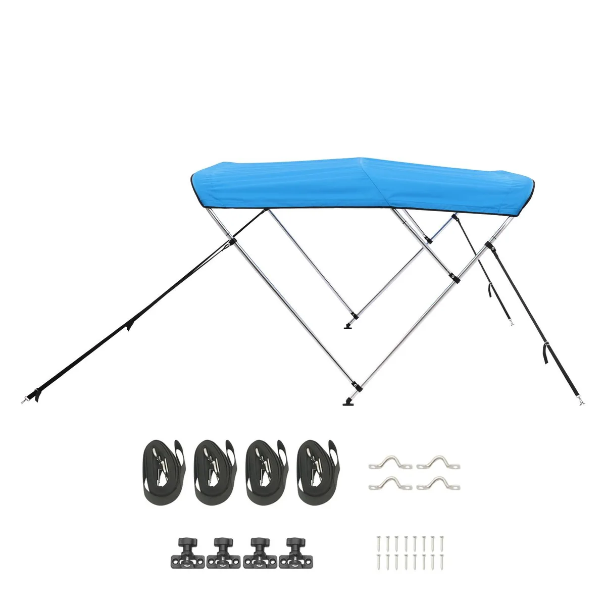 VEVOR VEVOR 3 Bow Bimini Top 72"L×(85"-90")W×46"H Pacific Blue — product photo