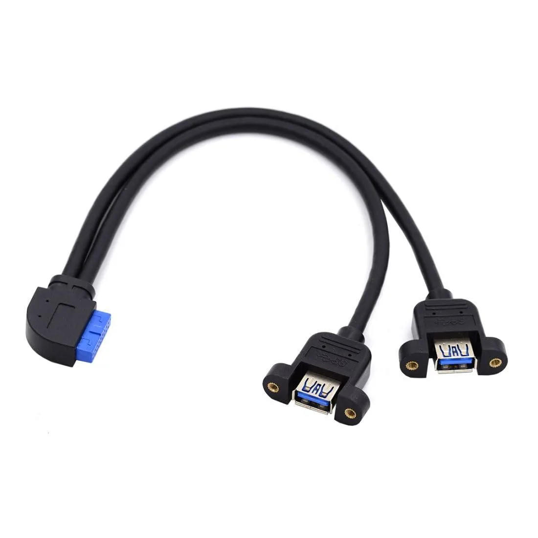 Vszerda Vszerda U3-088-RI USB 3.0 20-Pin to Dual Type A 30cm 90° — product photo