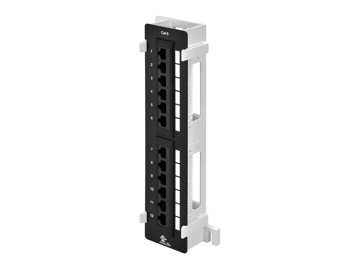 Monoprice Inc. Monoprice Inc. 7304 12-Port Cat6 Vertical Mini Patch Panel — product photo
