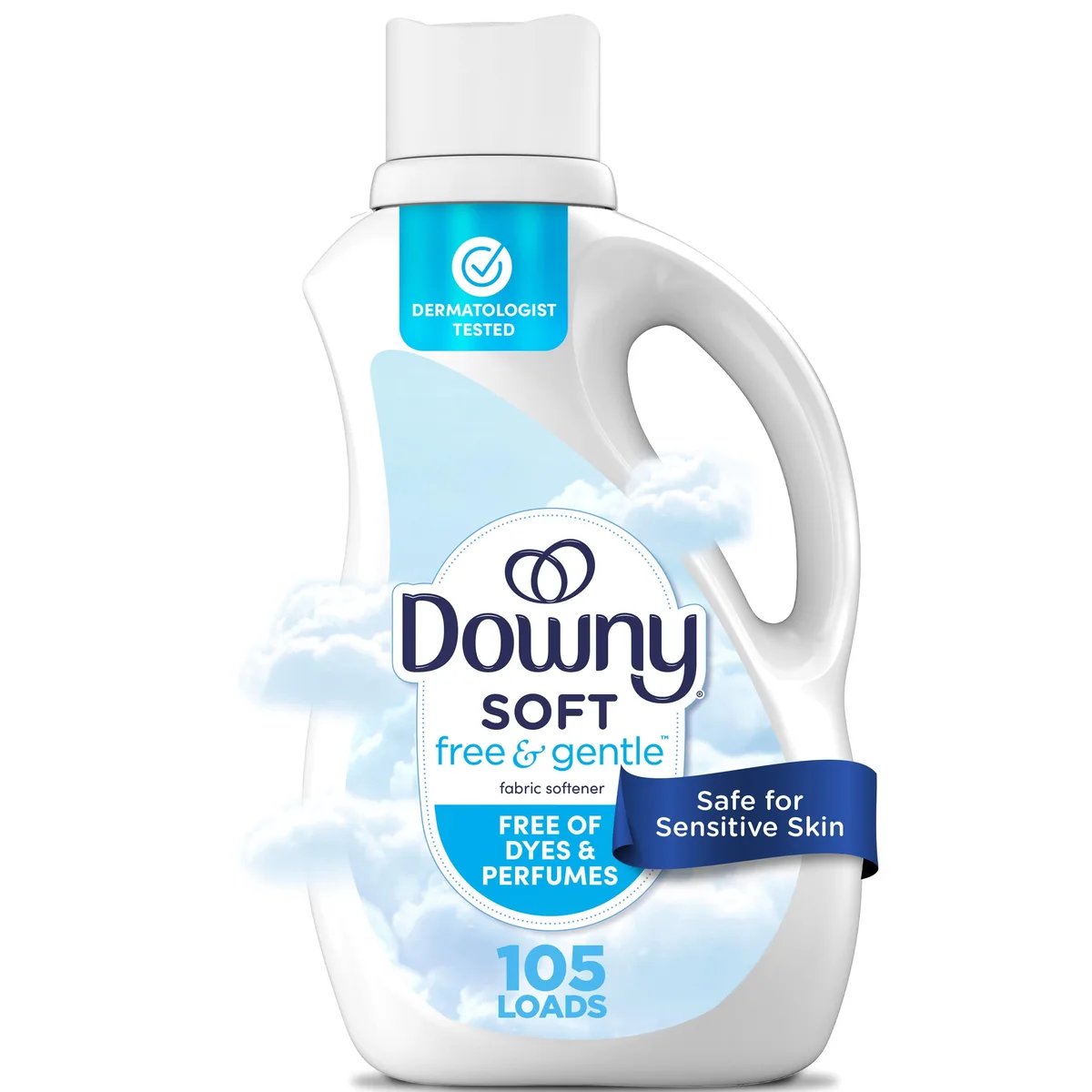 Downy Downy Free &amp; Gentle Fabric Softener 77 fl oz 105 Loads — product photo
